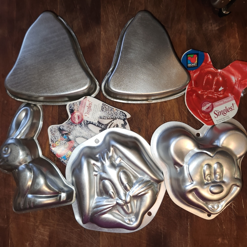 Wilton singles individual molds cake mold chocolate mold jello mold 5 molds